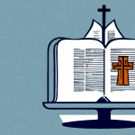 65+ Offering Verses for Church: Scripts, Seasons & a Full-Year Calendar A church building with a bible open on a lectern in the foreground